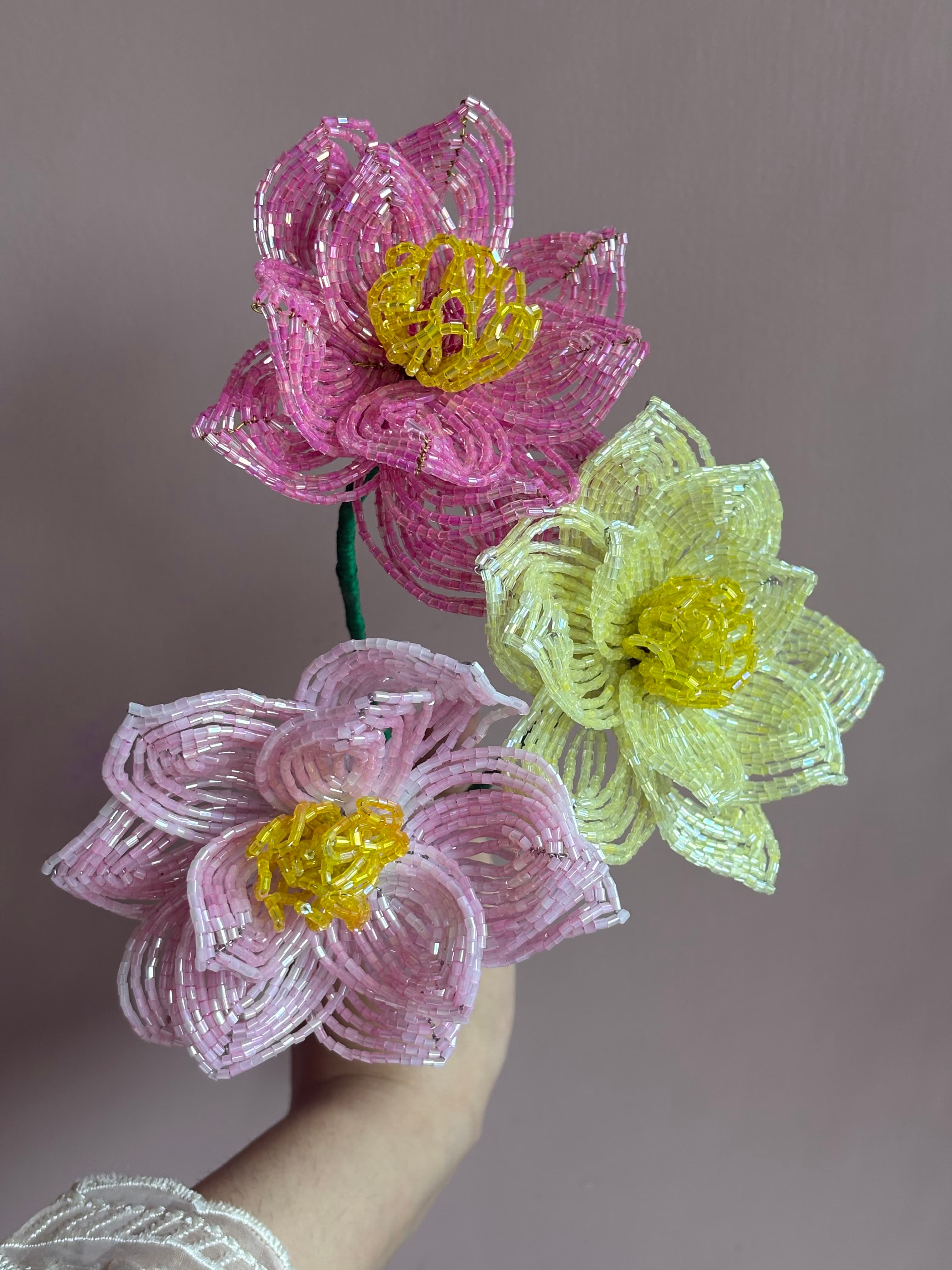 French Beaded Flowers
