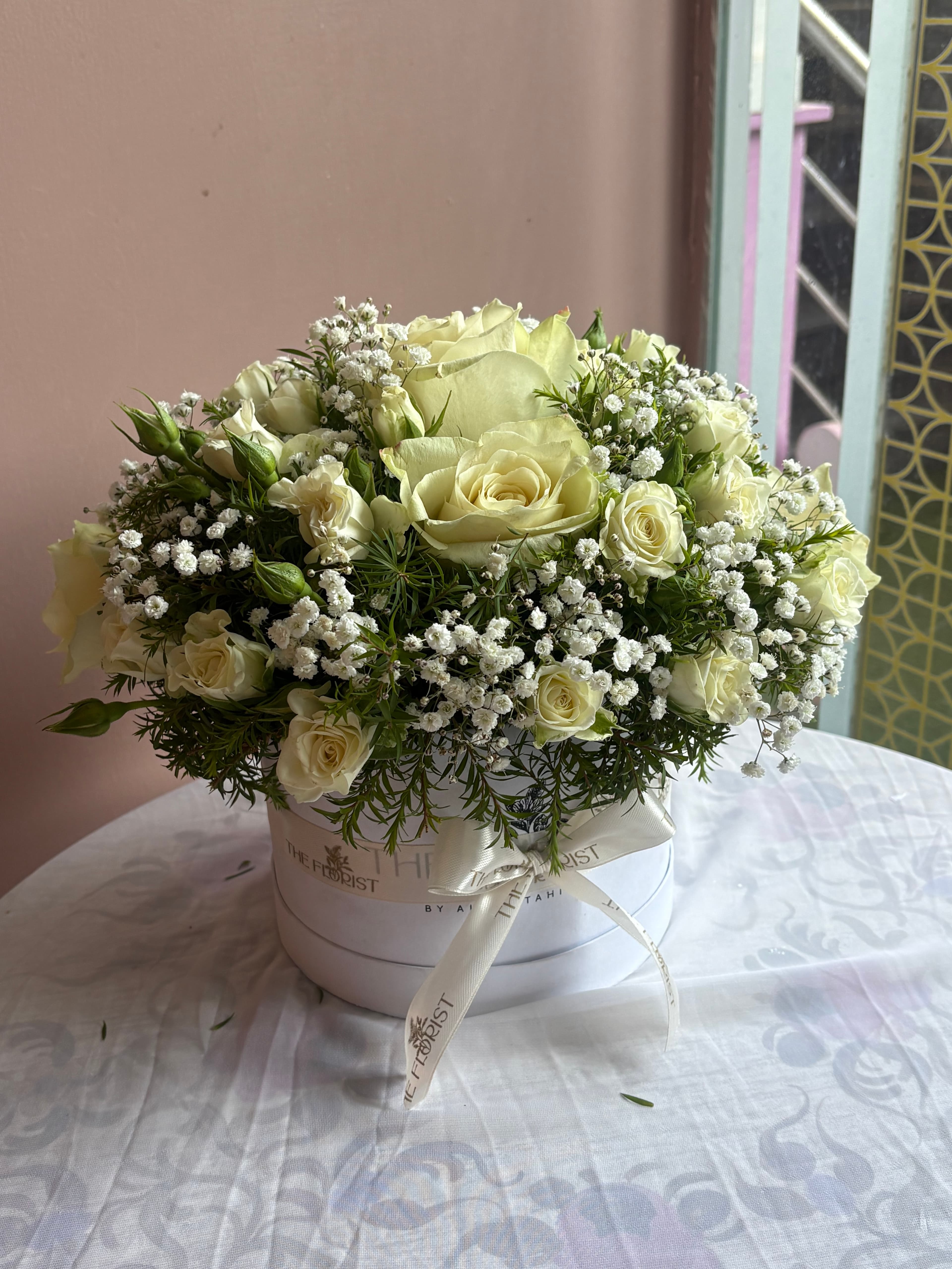 Pure Grace — White Rose Hatbox